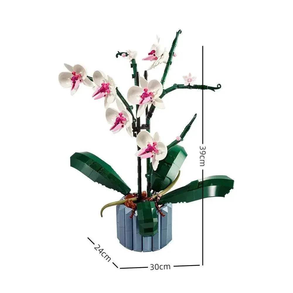 Premium DIY Flower Bouquet Building Blocks Kit With Violet And Tulip 3D Eternal Love Gift For Flower Lovers - ToylandEU