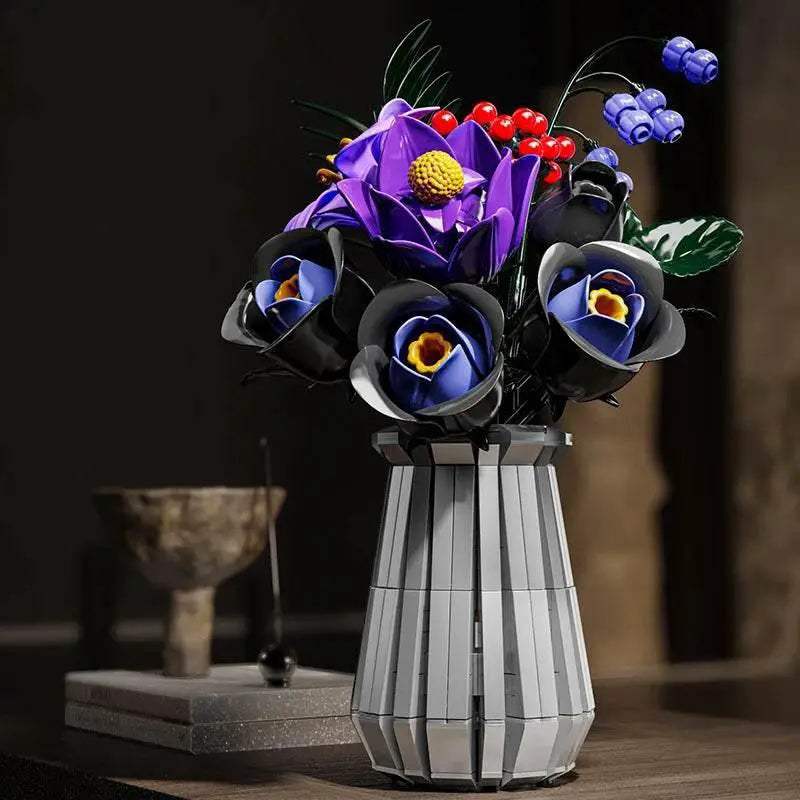 Premium Rose Bouquet DIY Building Blocks CE Toyland EU -  ToylandEU™