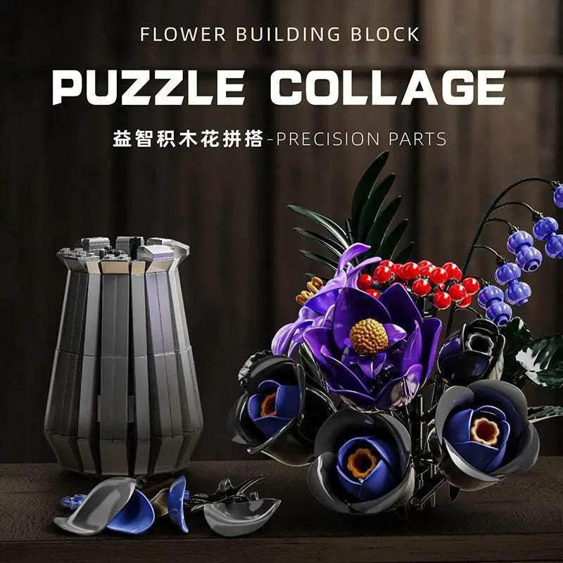  Premium Rose Bouquet DIY Building Blocks CE Toyland EU -  ToylandEU™