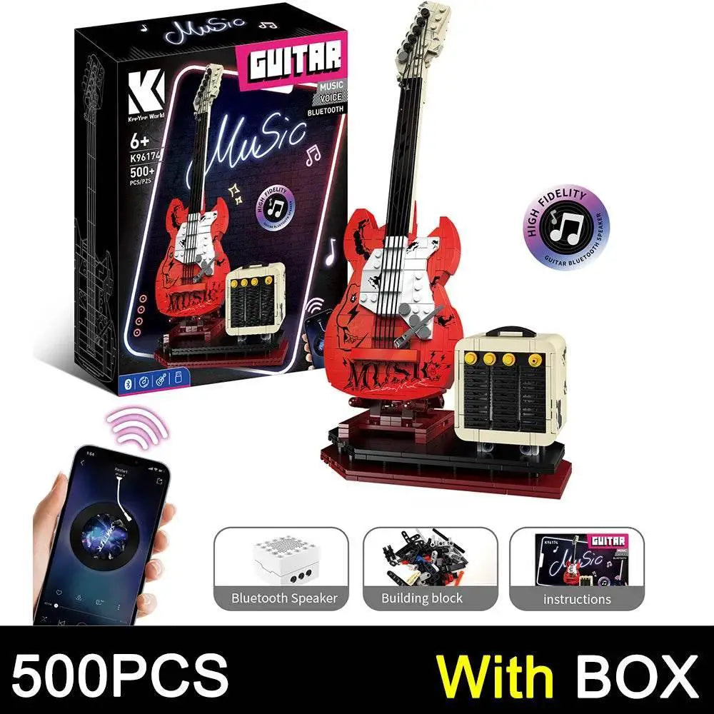 Premium Guitar Building Blocks Toy Bluetooth For Kids - ToylandEU