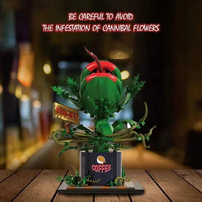 Premium Horror Series Building Blocks Set With Big Mouth Flower MOC For Halloween Enthusiasts - ToylandEU