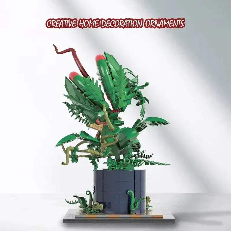 Premium Horror Series Building Blocks Set With Big Mouth Flower MOC For Halloween Enthusiasts - ToylandEU