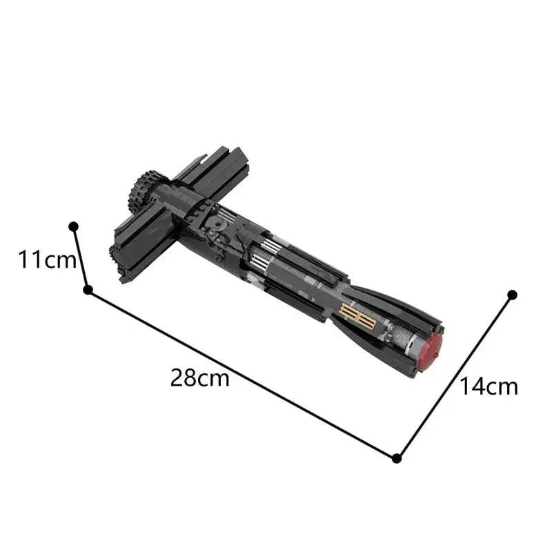 Premium Lego Compatible Lightsaber Hilt Building Blocks Set For 12 Plus Fans - ToylandEU