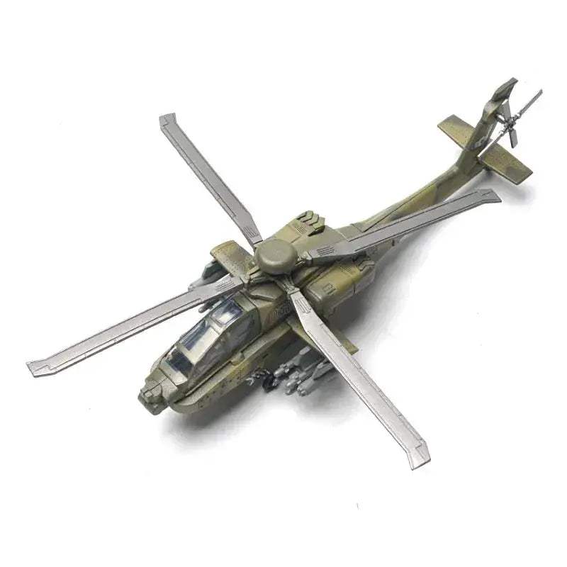 Premium Military Building Blocks Set 1 72 Scale AH 64 Apache Model Self Locking Bricks For Boys - ToylandEU