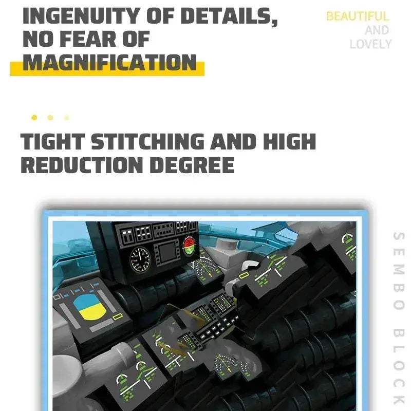 Premium Military Helicopter Building Blocks Kit With Realistic Detail STEM Toy For Kids And Adults - ToylandEU