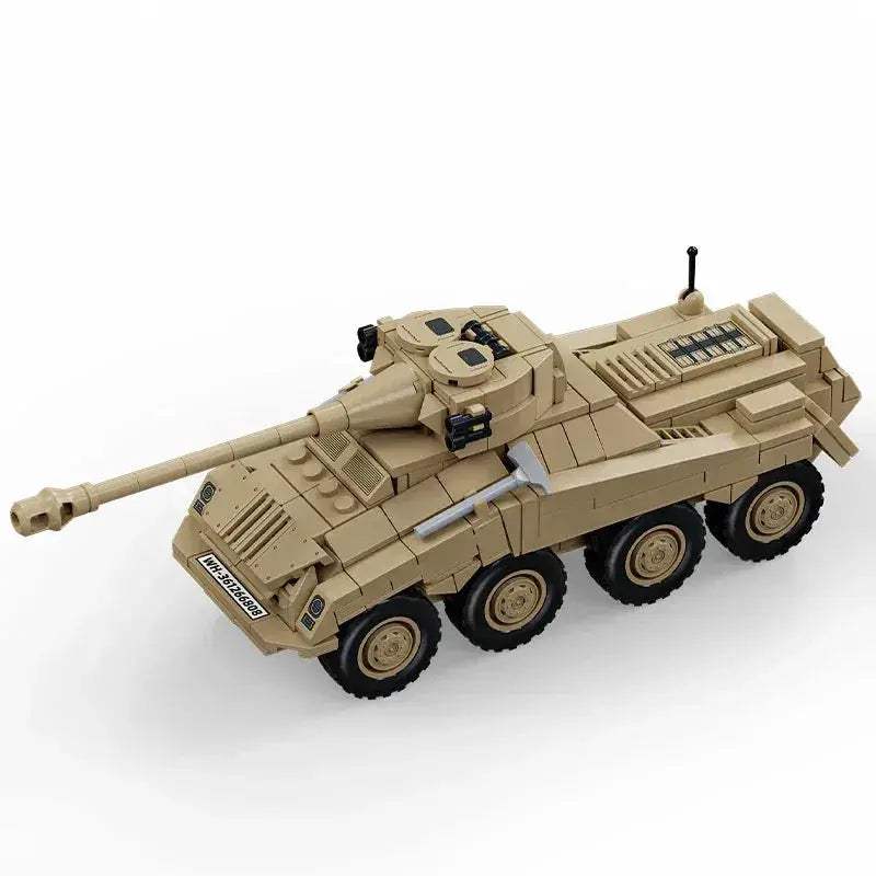 Premium Military Model Building Blocks Kit SdKfz 234 Heavy Armored Vehicle For Kids And History Enthusiasts - ToylandEU