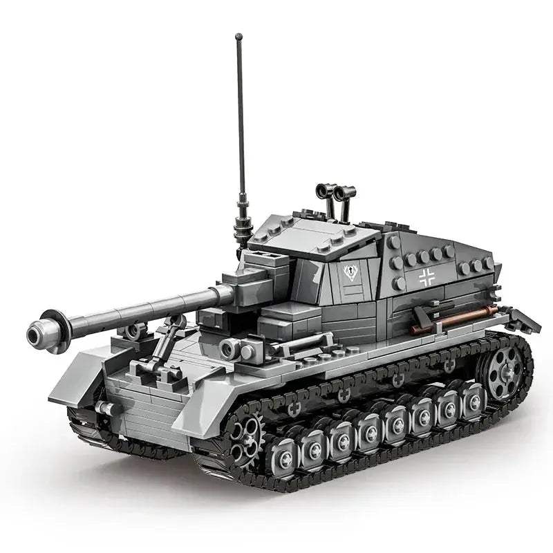 Premium Military Tank Building Blocks 632 Piece MOC WW2 Dicker Max Scale Model Educational Toys For Kids - ToylandEU