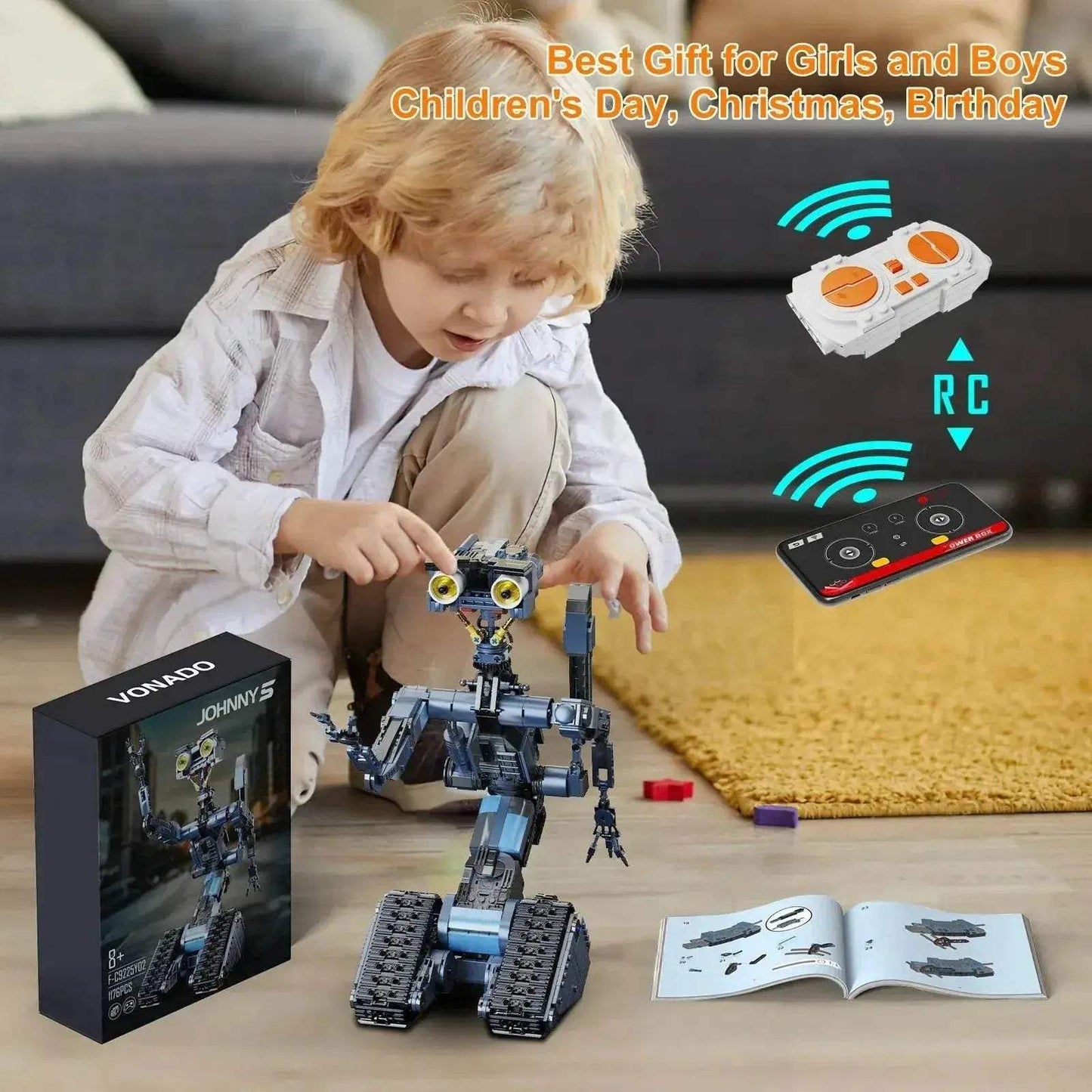 Premium Robot Building Blocks Five Models for Young Kids - ToylandEU