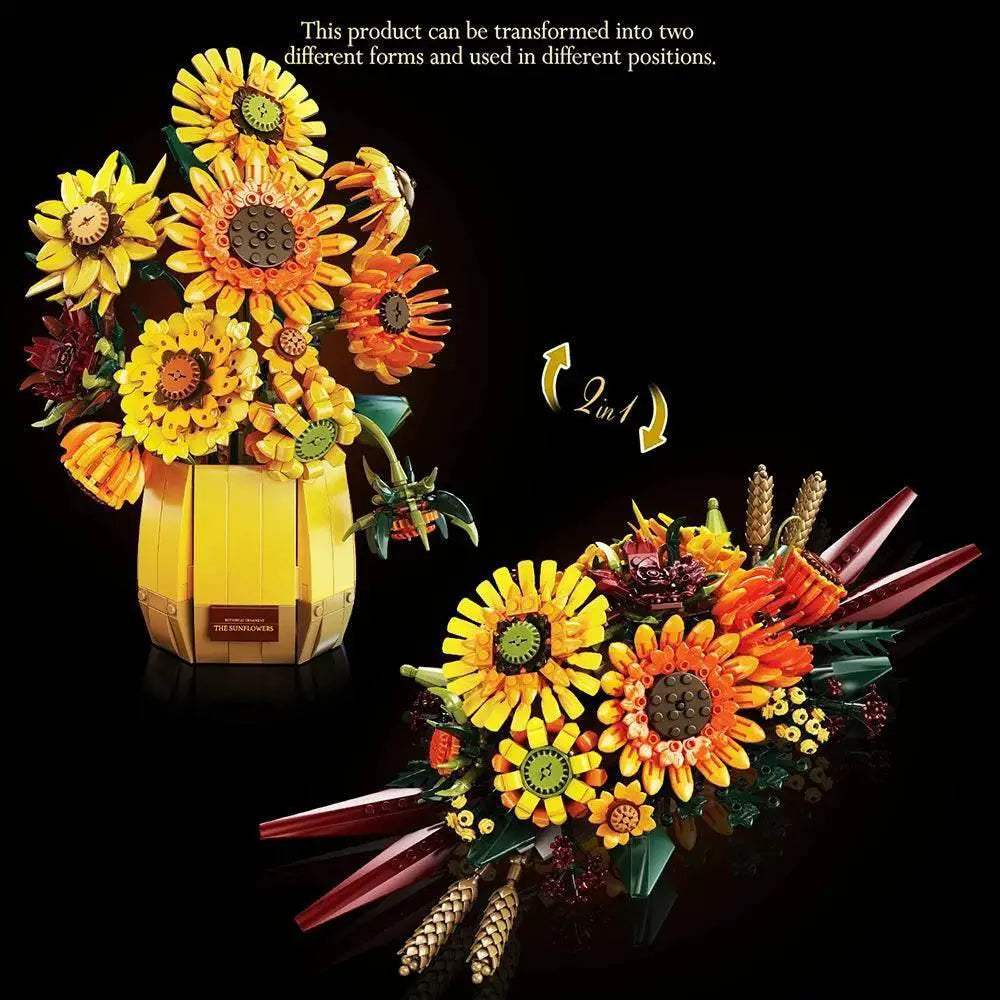  Romantic Sunflower Building Blocks Set Toyland EU -  ToylandEU™