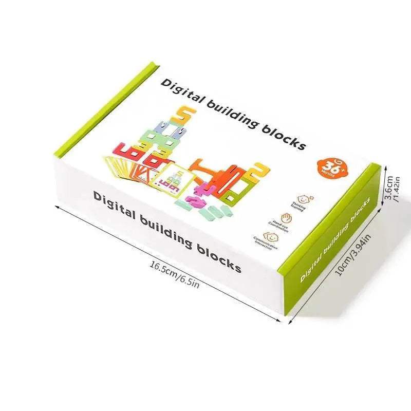 Premium Wooden Stacking Building Blocks Creative Puzzle Educational Toy for Children - ToylandEU