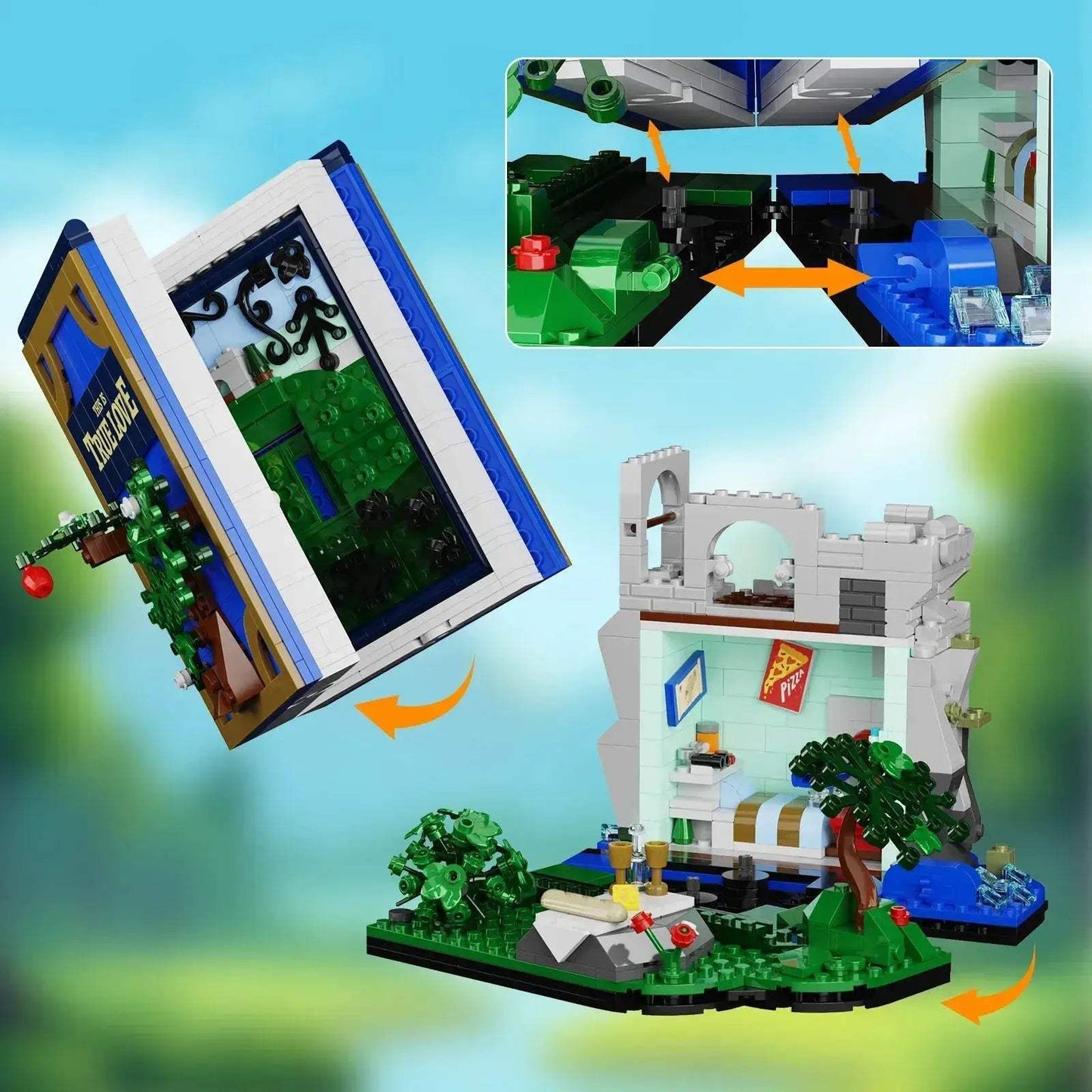 Princess Story Book Building Blocks Set Lego Compatible 3D Diorama - ToylandEU