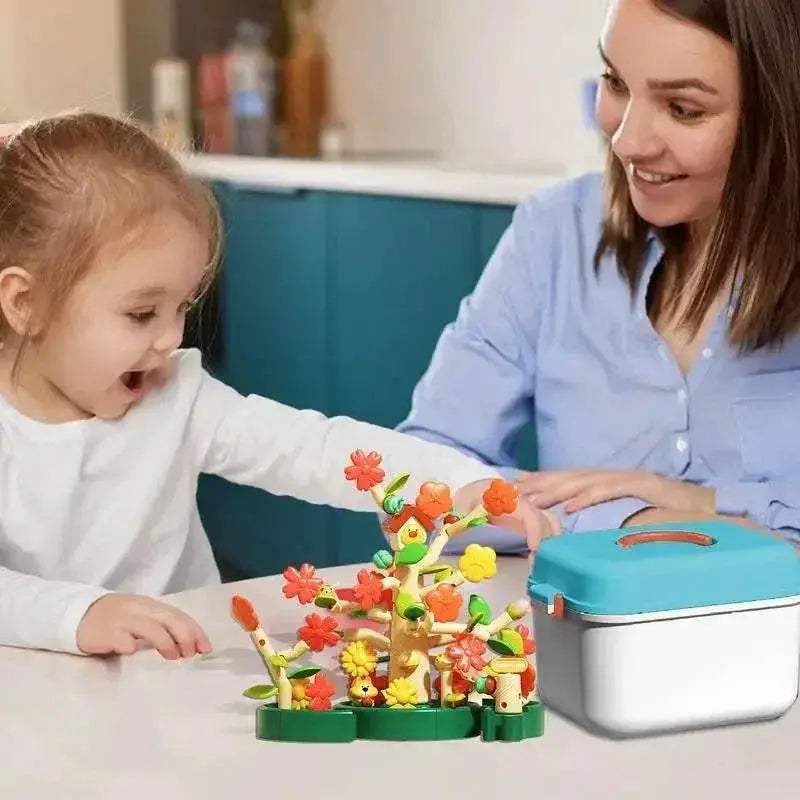 STEM Flower Garden Building Blocks Set - Montessori Learning Fun for Kids - ToylandEU