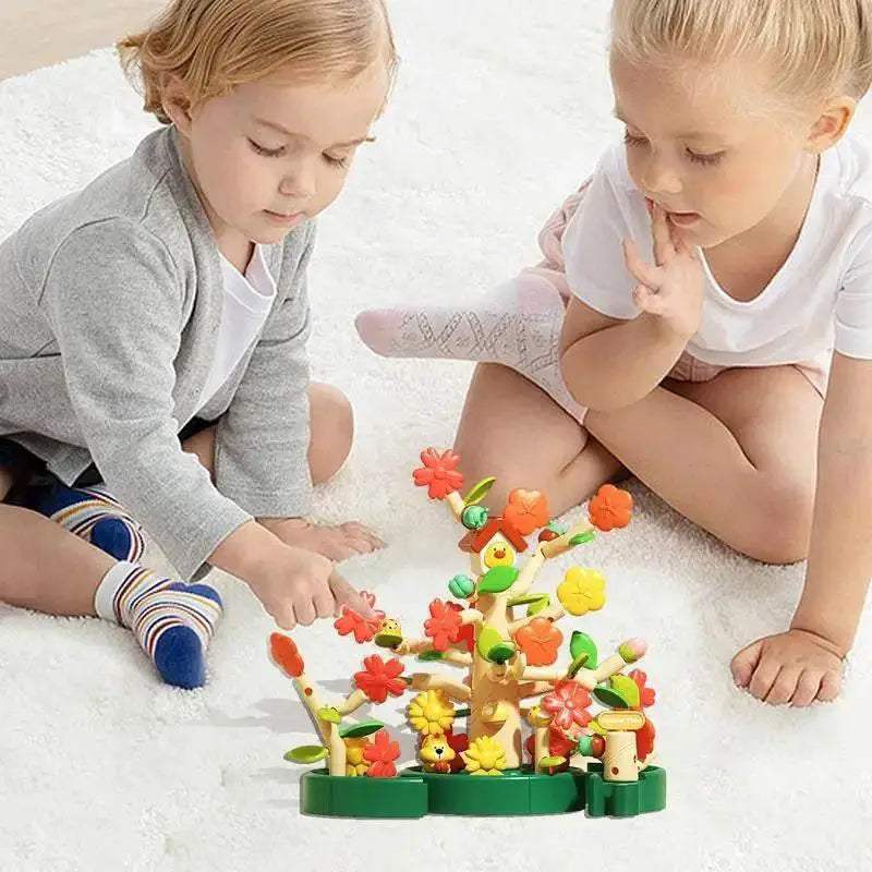 STEM Flower Garden Building Blocks Set - Montessori Learning Fun for Kids - ToylandEU