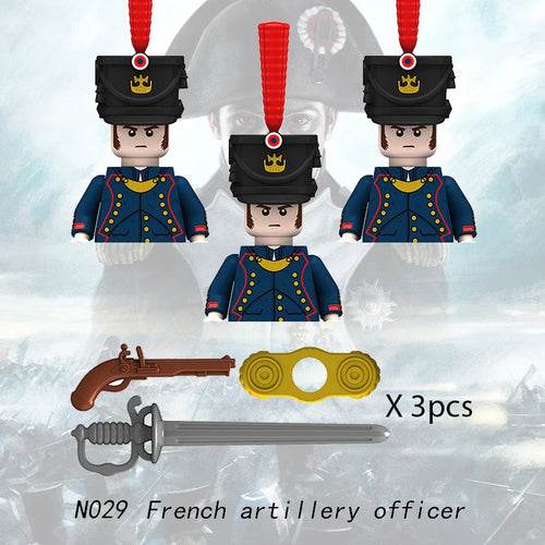 MOC Prussian Soldiers Building Block Set - Medieval Military Figures (3 pcs) Building Bricks MOC - ToylandEU