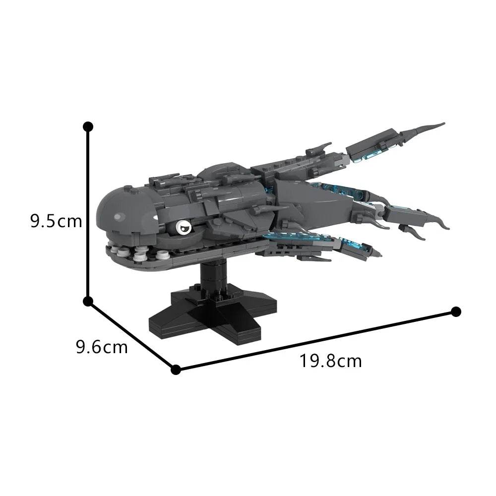 MOC Purrgil Model Building Blocks Space Whale Puzzle Building Bricks MOC - ToylandEU