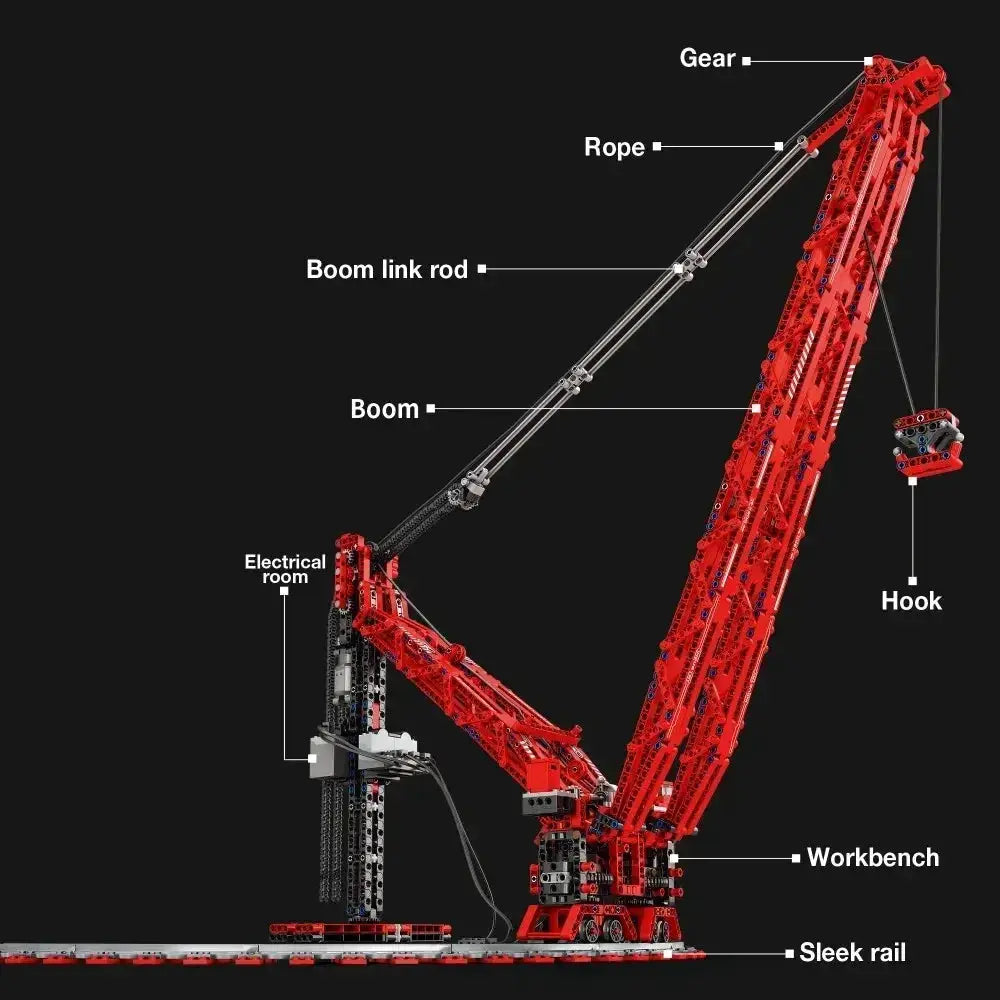 RC Crane Building Blocks With Remote Control For Desktop Display - ToylandEU