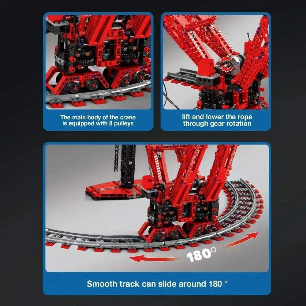 RC Crane Building Blocks With Remote Control For Desktop Display - ToylandEU