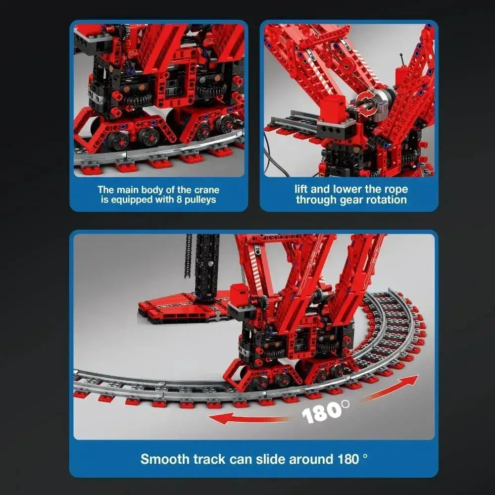 RC Crane Building Blocks With Remote Control For Desktop Display - ToylandEU