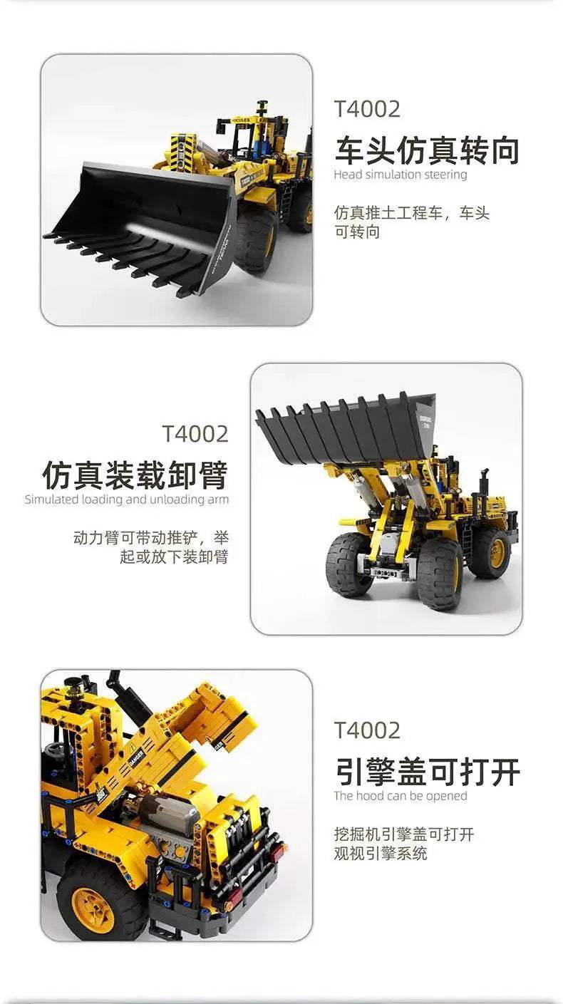 RC Engineering Vehicle Building Blocks Bulldozer Kids Gift - ToylandEU