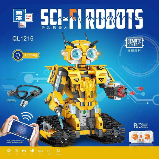 MOC RC Interactive Remote Control Building Block Robot for Kids - 514 pcs Building Bricks MOC - ToylandEU