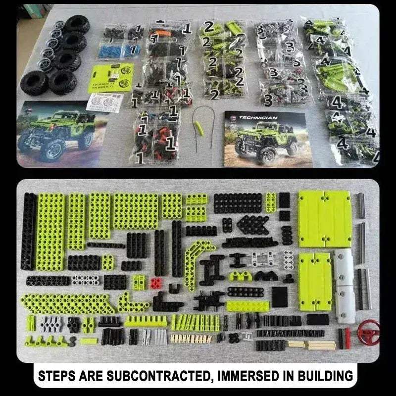 RC Off Road Car Building Blocks Set With Remote Control - ToylandEU
