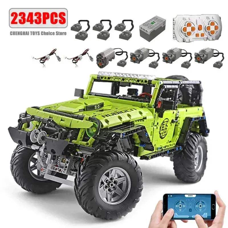 RC Off Road Car Building Blocks Set With Remote Control - ToylandEU