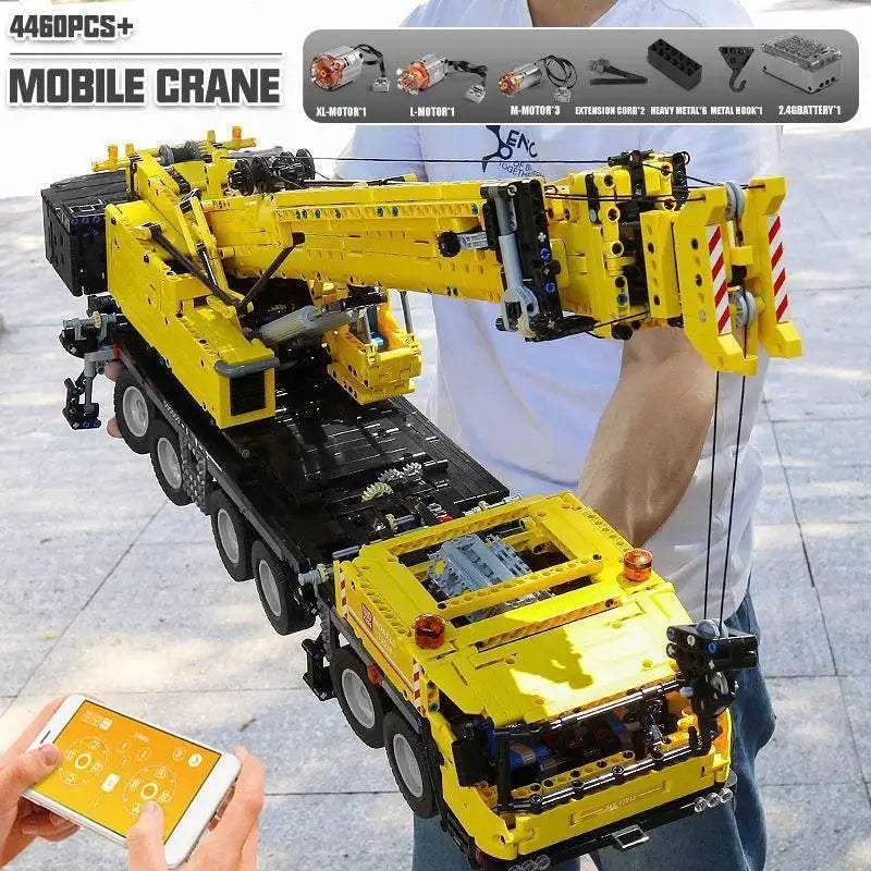  MOC RC Remote-Controlled MOULD KING GMK Mobile Crane Building Blocks Set -  ToylandEU™