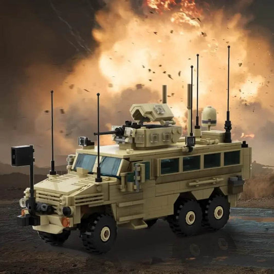 MOC RG-33L Cat.2 MRAP Building Blocks Military Vehicle Building Bricks MOC - ToylandEU