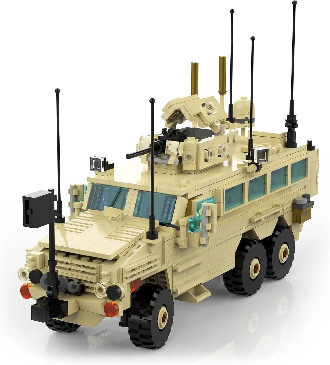 MOC RG-33L Cat.2 MRAP Building Blocks Military Vehicle Building Bricks MOC - ToylandEU