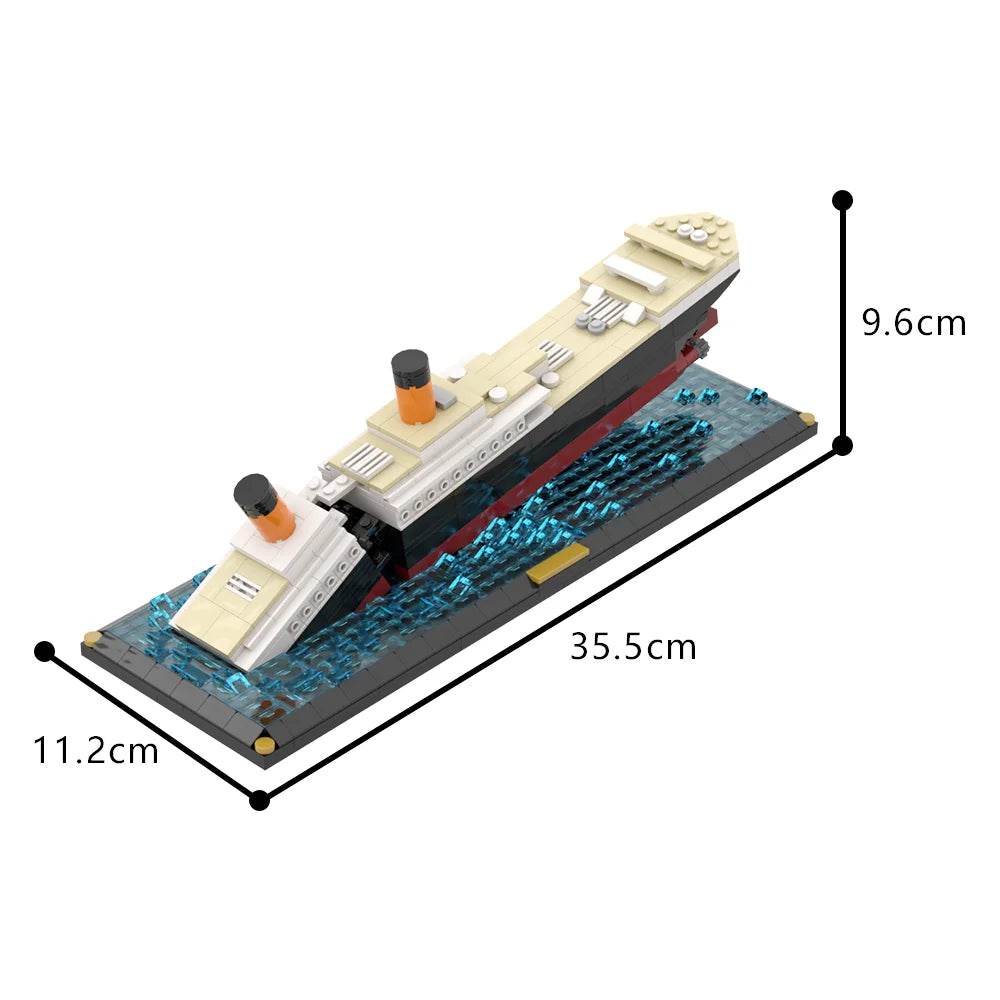 MOC - RMS Mini Titanic Building Blocks Puzzle for Kids - ToylandEU