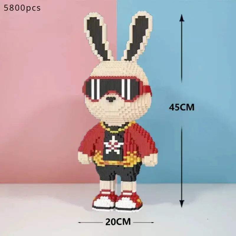 MOC Rabbit Building Blocks Puzzle For Adults High Difficulty Gift - ToylandEU