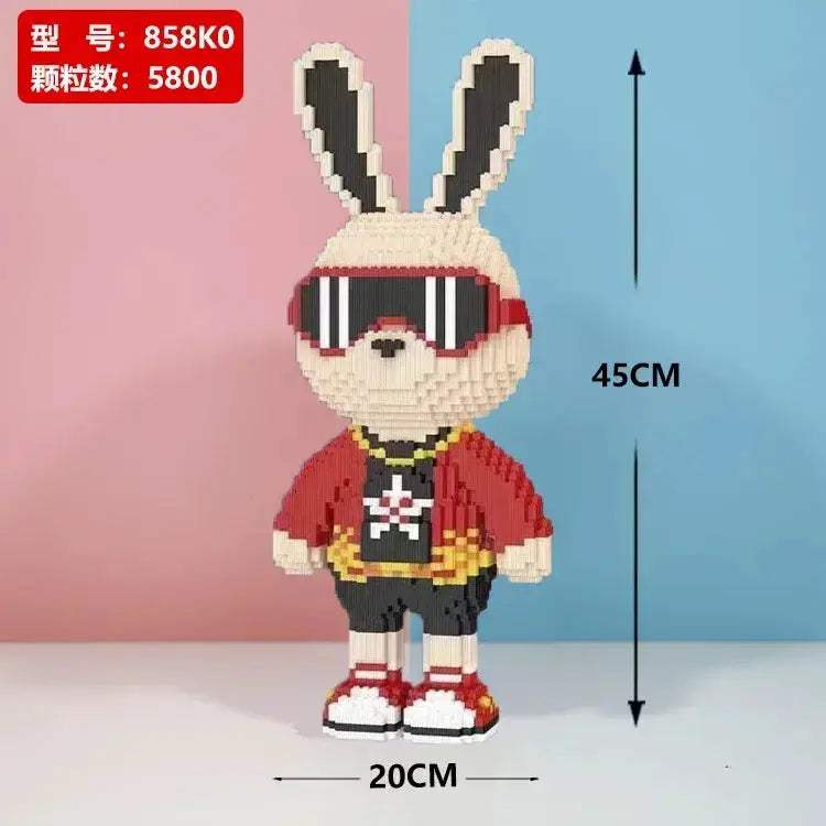 MOC Rabbit Building Blocks Puzzle For Adults High Difficulty Gift - ToylandEU