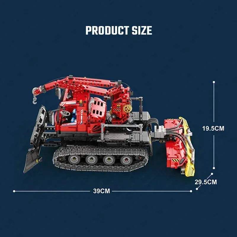 MOC Realistic Remote Control Snow Groomer Building Blocks Vehicle For Kids - ToylandEU