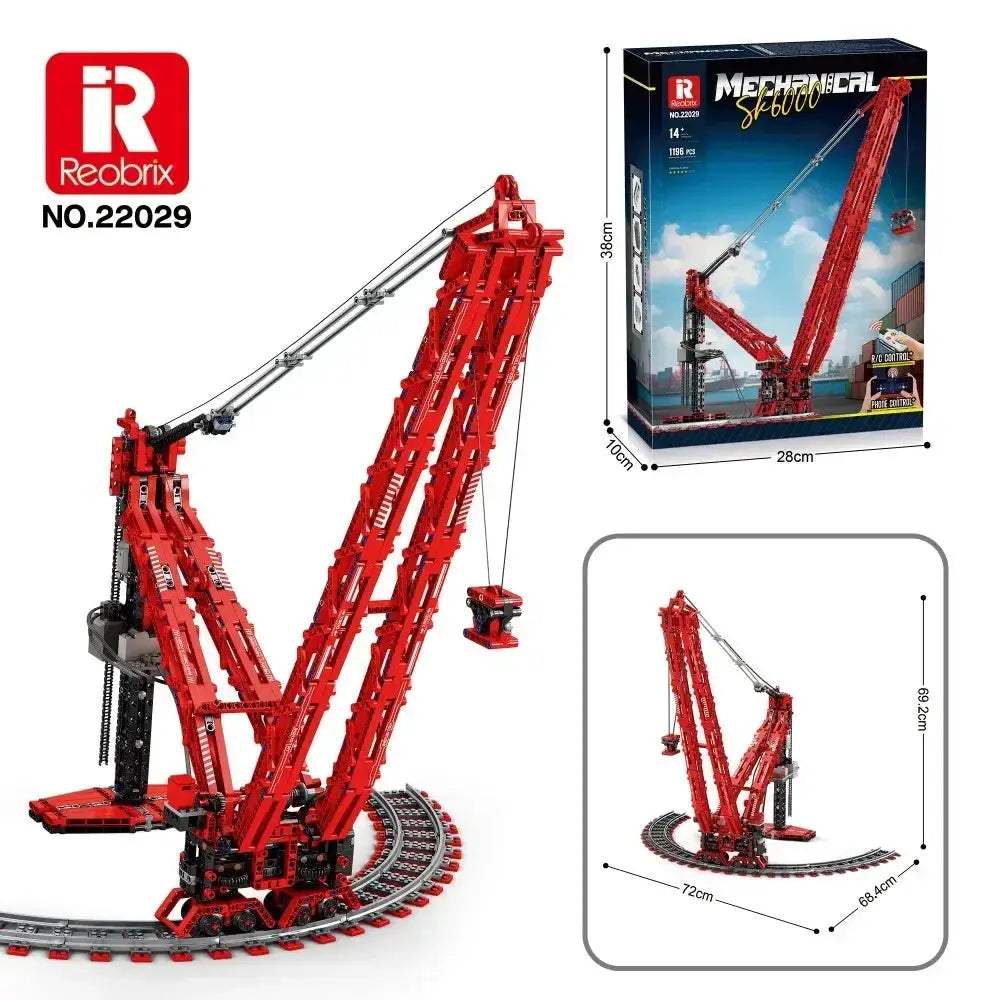 Remote Control Crane Building Blocks LEGO Compatible - ToylandEU