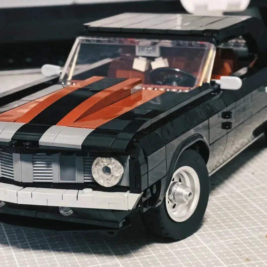  Retro Muscle Car Building Blocks Set For Kids Gift ABS -  ToylandEU™