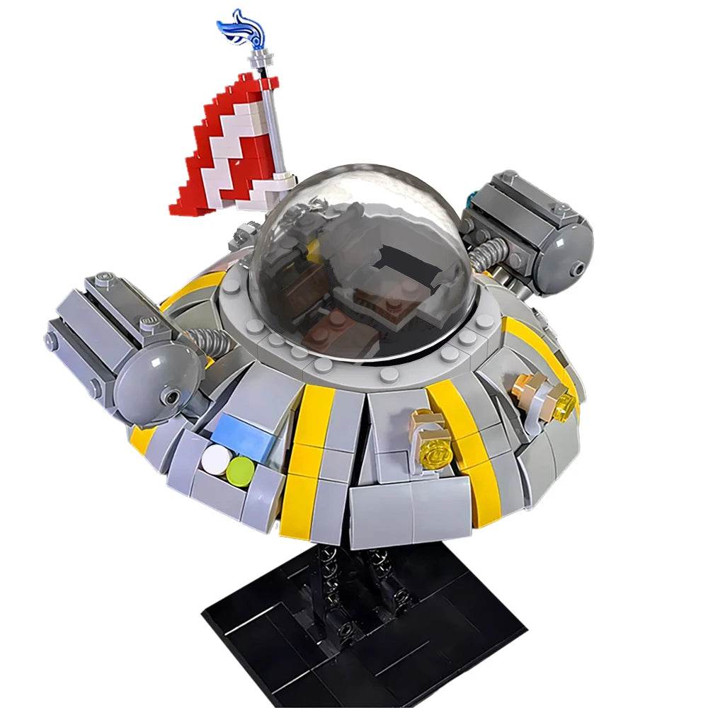 MOC Ricked Ship Figure Butter Robot Spaceship Building Block Set Building Bricks MOC - ToylandEU