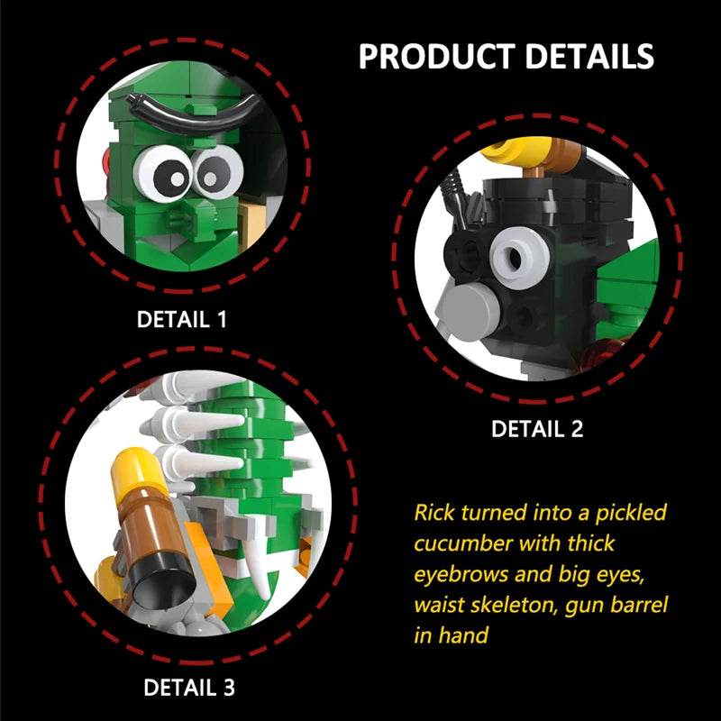 MOC Ricked Ship Figure Butter Robot Spaceship Building Block Set Building Bricks MOC - ToylandEU