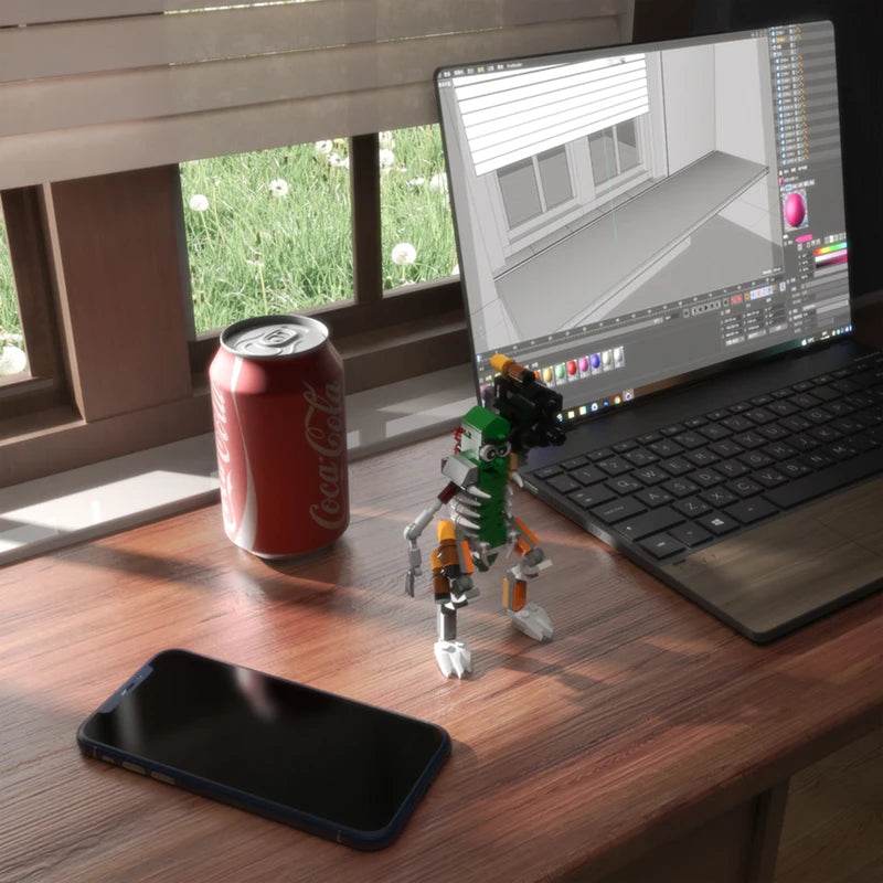 MOC Ricked Ship Figure Butter Robot Spaceship Building Block Set Building Bricks MOC - ToylandEU