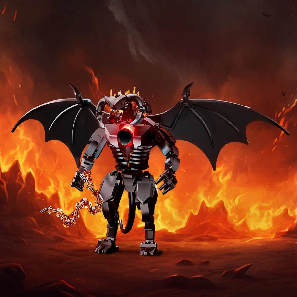 MOC Rings Movie Figure Balrog Model Building Blocks DIY Building Bricks MOC - ToylandEU