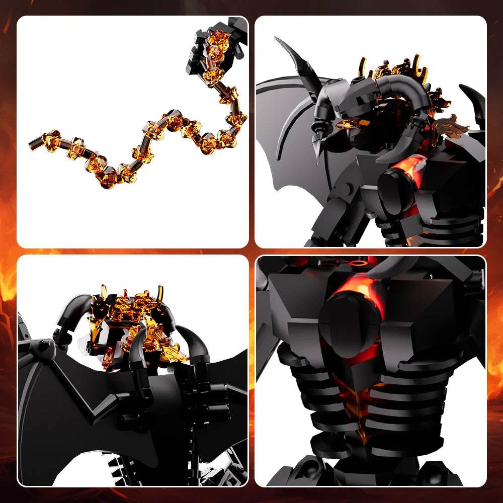 MOC Rings Movie Figure Balrog Model Building Blocks DIY Building Bricks MOC - ToylandEU