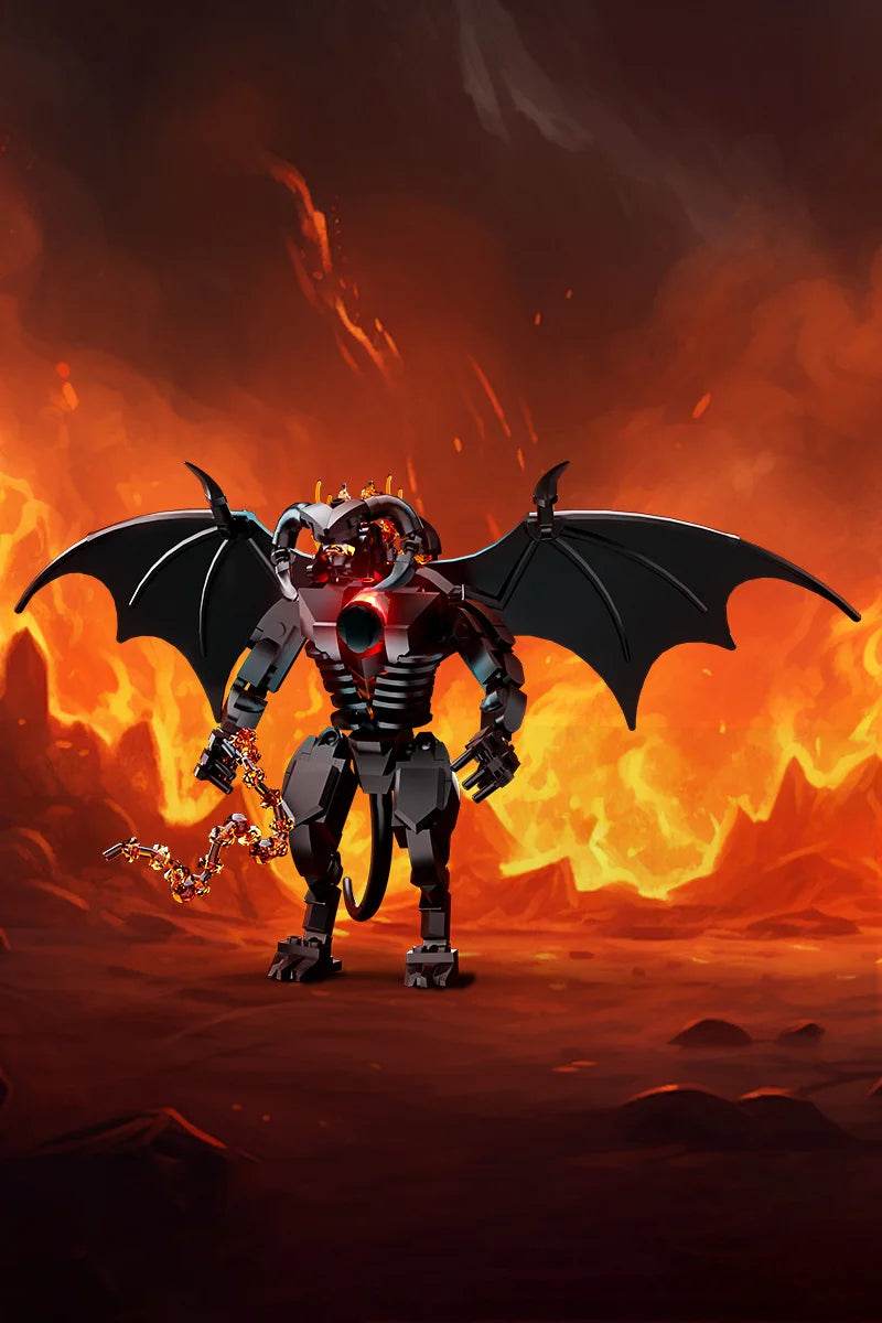 MOC Rings Movie Figure Balrog Model Building Blocks DIY Building Bricks MOC - ToylandEU