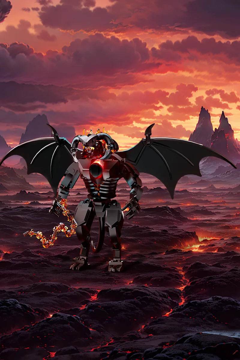 MOC Rings Movie Figure Balrog Model Building Blocks DIY Building Bricks MOC - ToylandEU