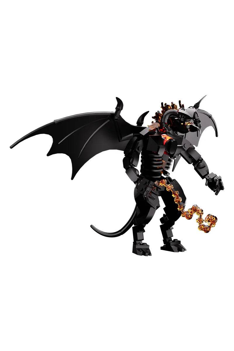 MOC Rings Movie Figure Balrog Model Building Blocks DIY Building Bricks MOC - ToylandEU