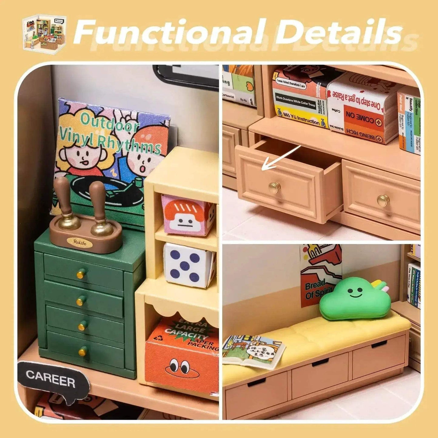 Robotime Rolife Super Creat Plastic Building Blocks DIY Miniature House Kit for Kids and Adults 3D Puzzle Fun 3D Puzzle - ToylandEU