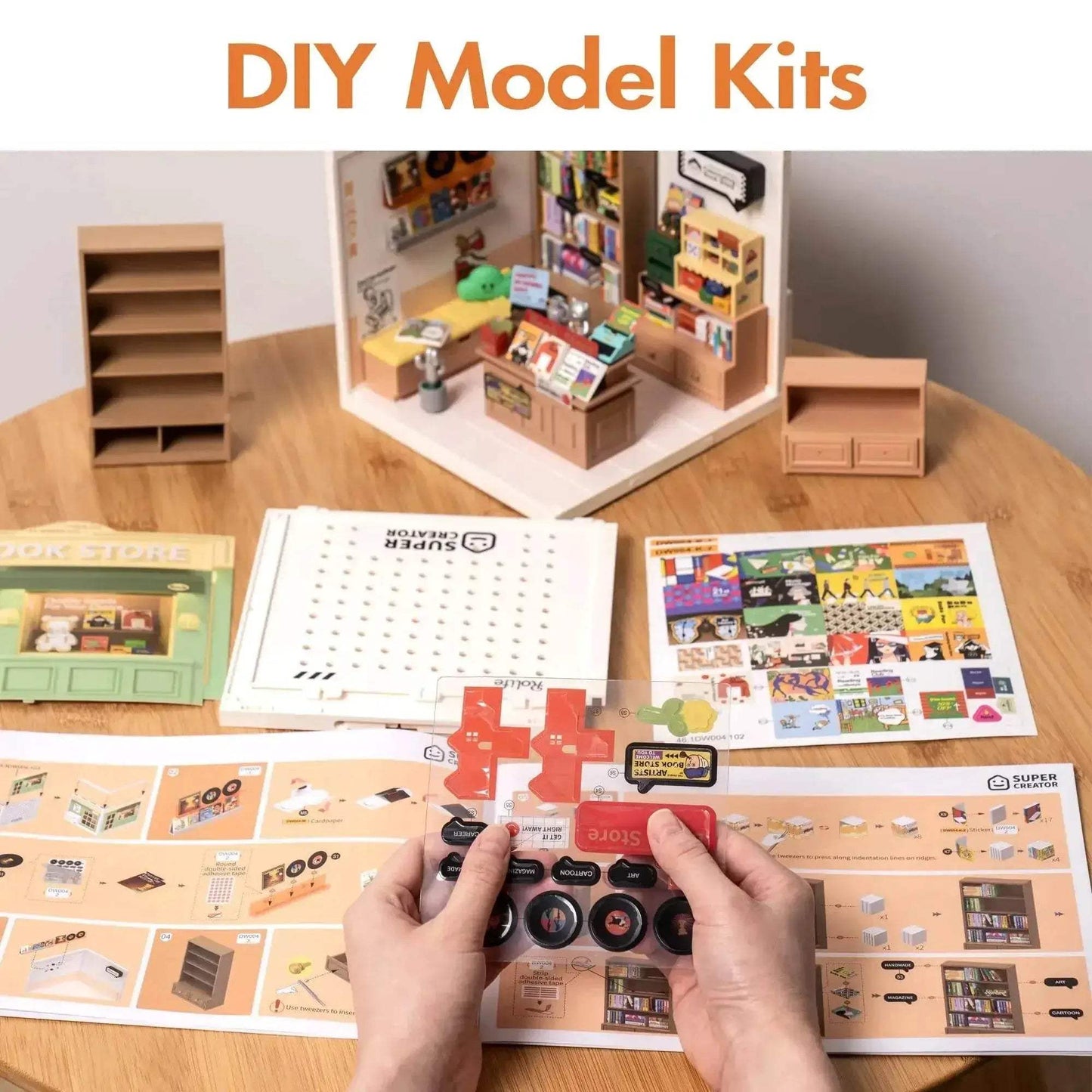 Robotime Rolife Super Creat Plastic Building Blocks DIY Miniature House Kit for Kids and Adults 3D Puzzle Fun 3D Puzzle - ToylandEU