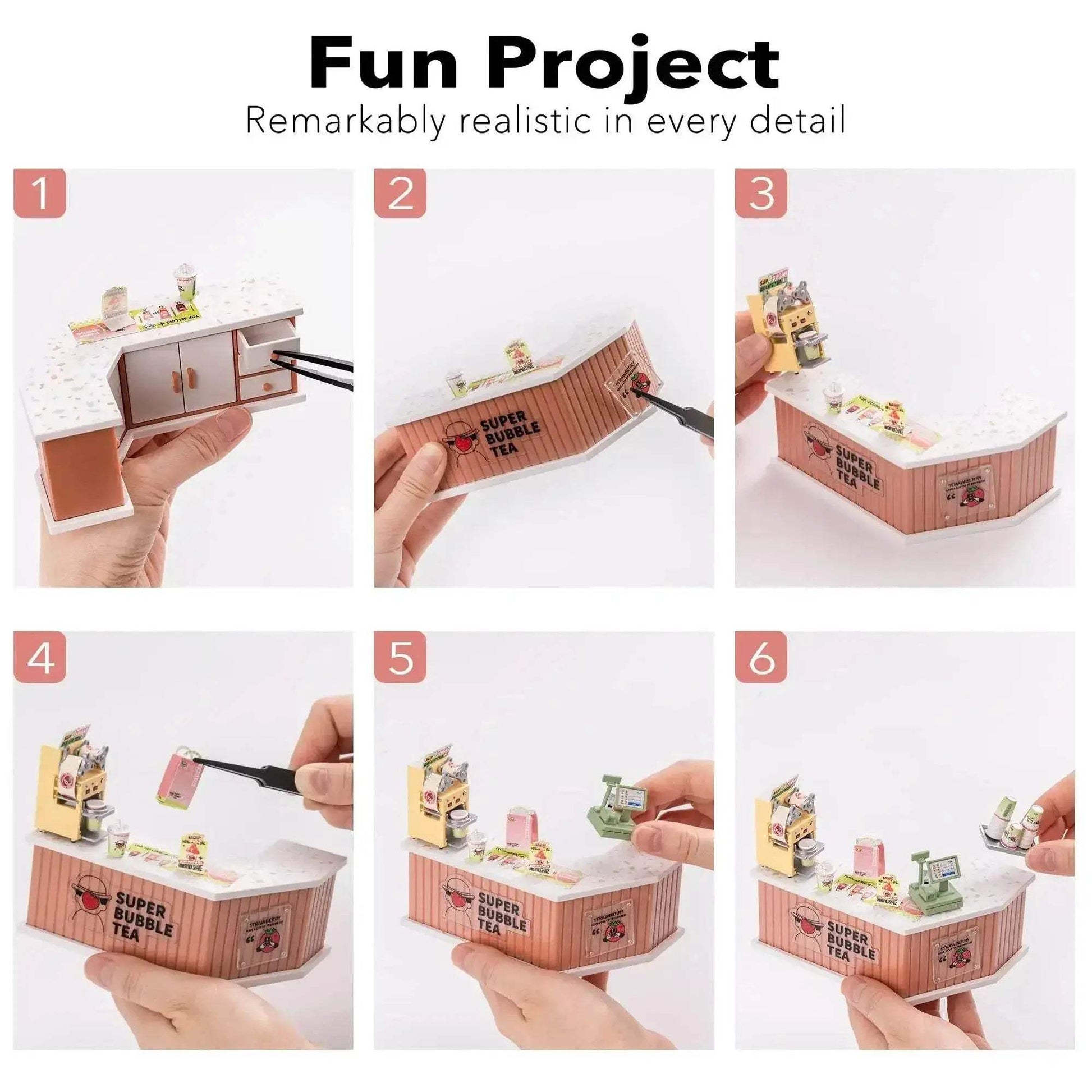 Robotime Rolife Super Creat Plastic Building Blocks DIY Miniature House Kit for Kids and Adults 3D Puzzle Fun 3D Puzzle - ToylandEU
