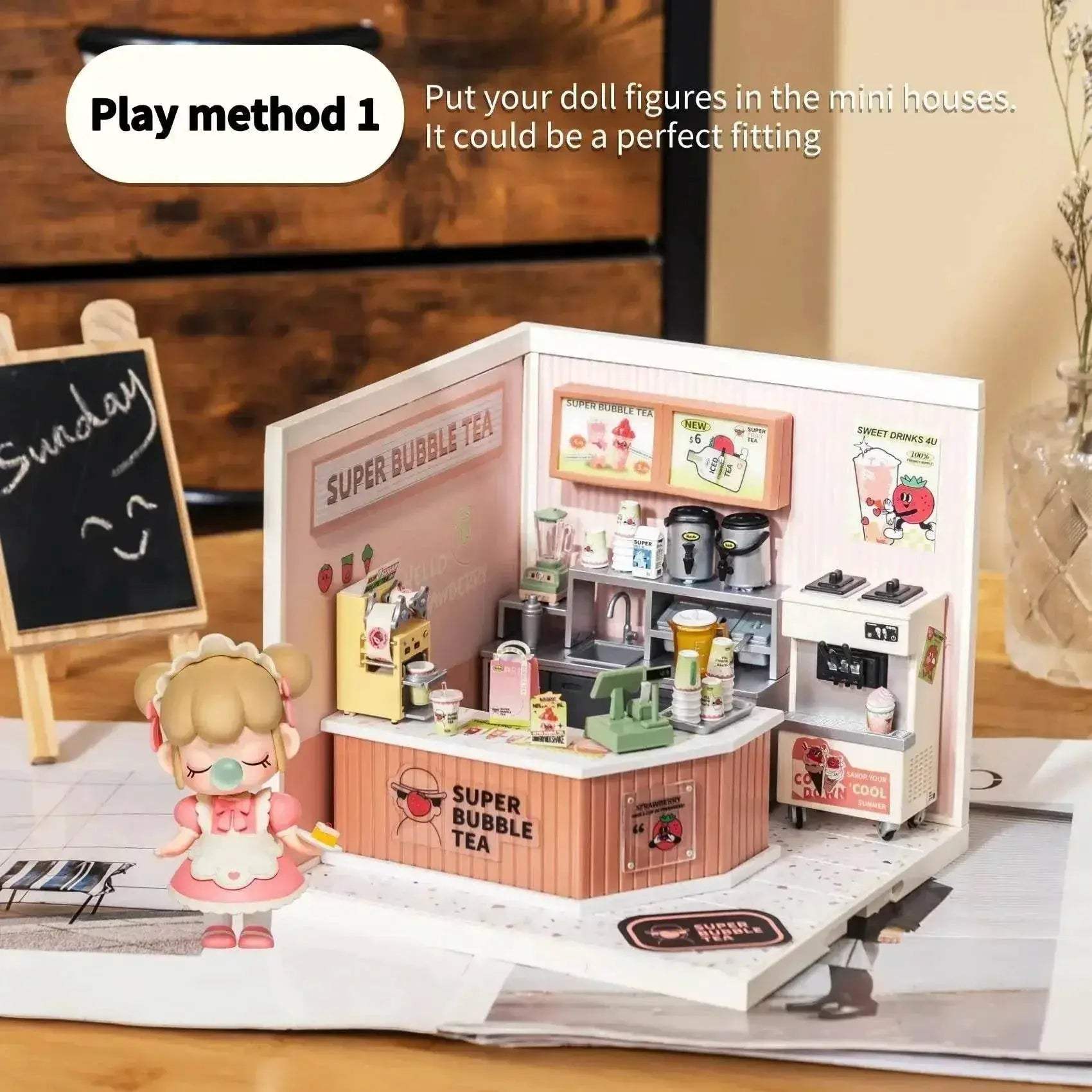 Robotime Rolife Super Creat Plastic Building Blocks DIY Miniature House Kit for Kids and Adults 3D Puzzle Fun 3D Puzzle - ToylandEU