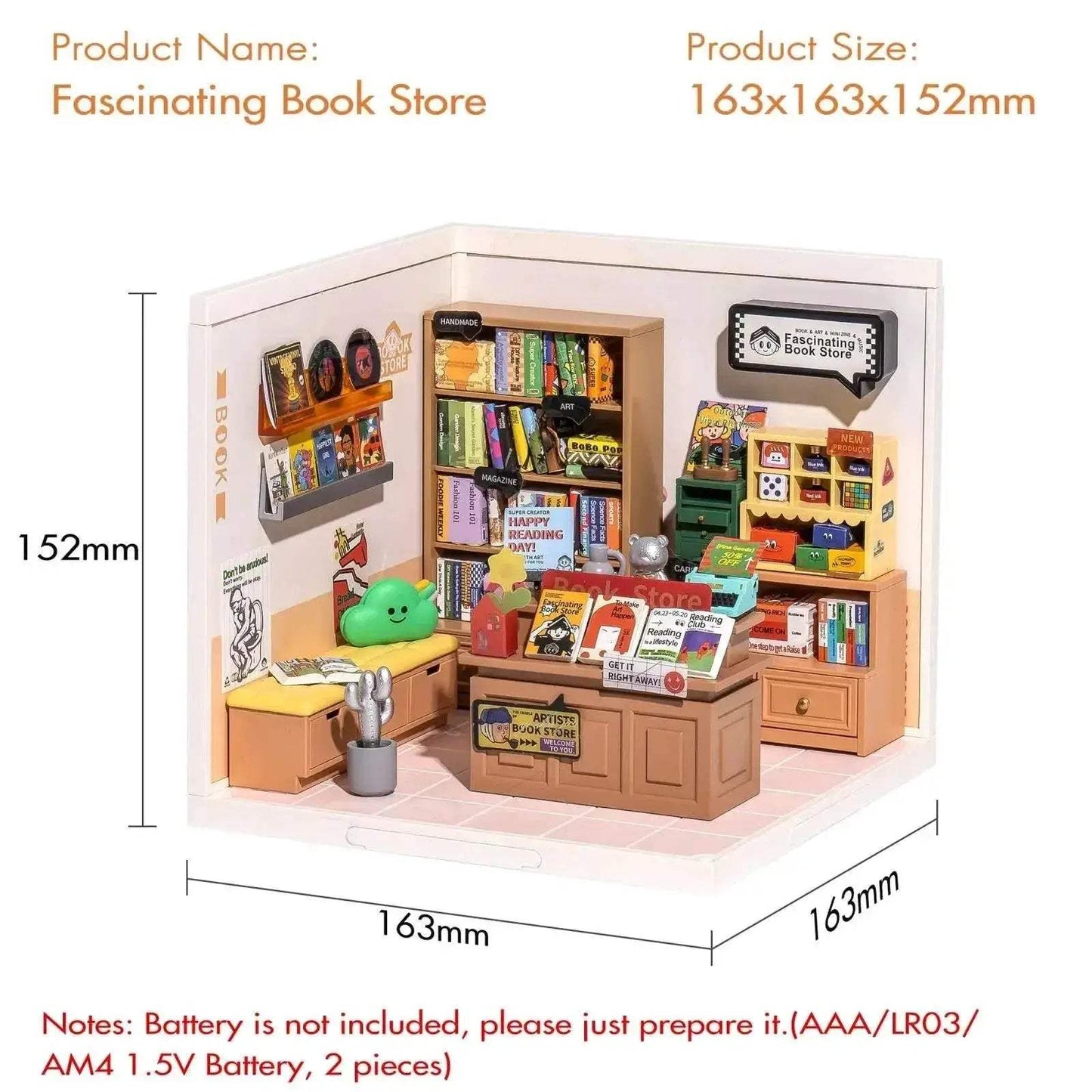 Robotime Rolife Super Creat Plastic Building Blocks DIY Miniature House Kit for Kids and Adults 3D Puzzle Fun 3D Puzzle - ToylandEU