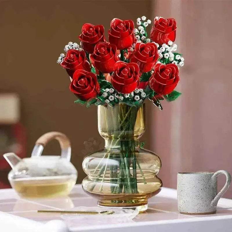  Charmed Romantic Small Blocks Rose Decor Toyland EU -  ToylandEU™