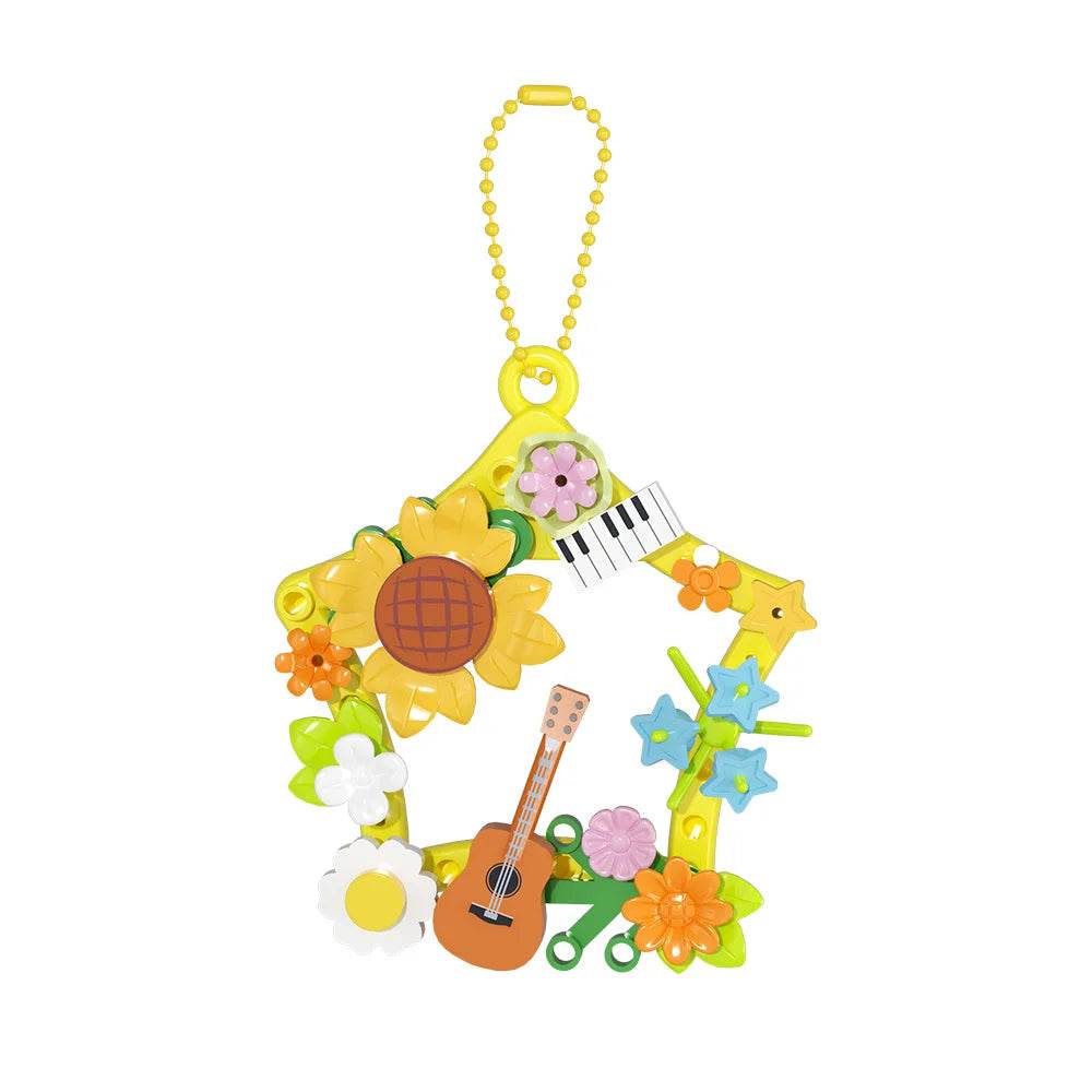 MOC Romantic Garland Building Blocks Set Cupid Rose Sunflower Building Bricks MOC - ToylandEU